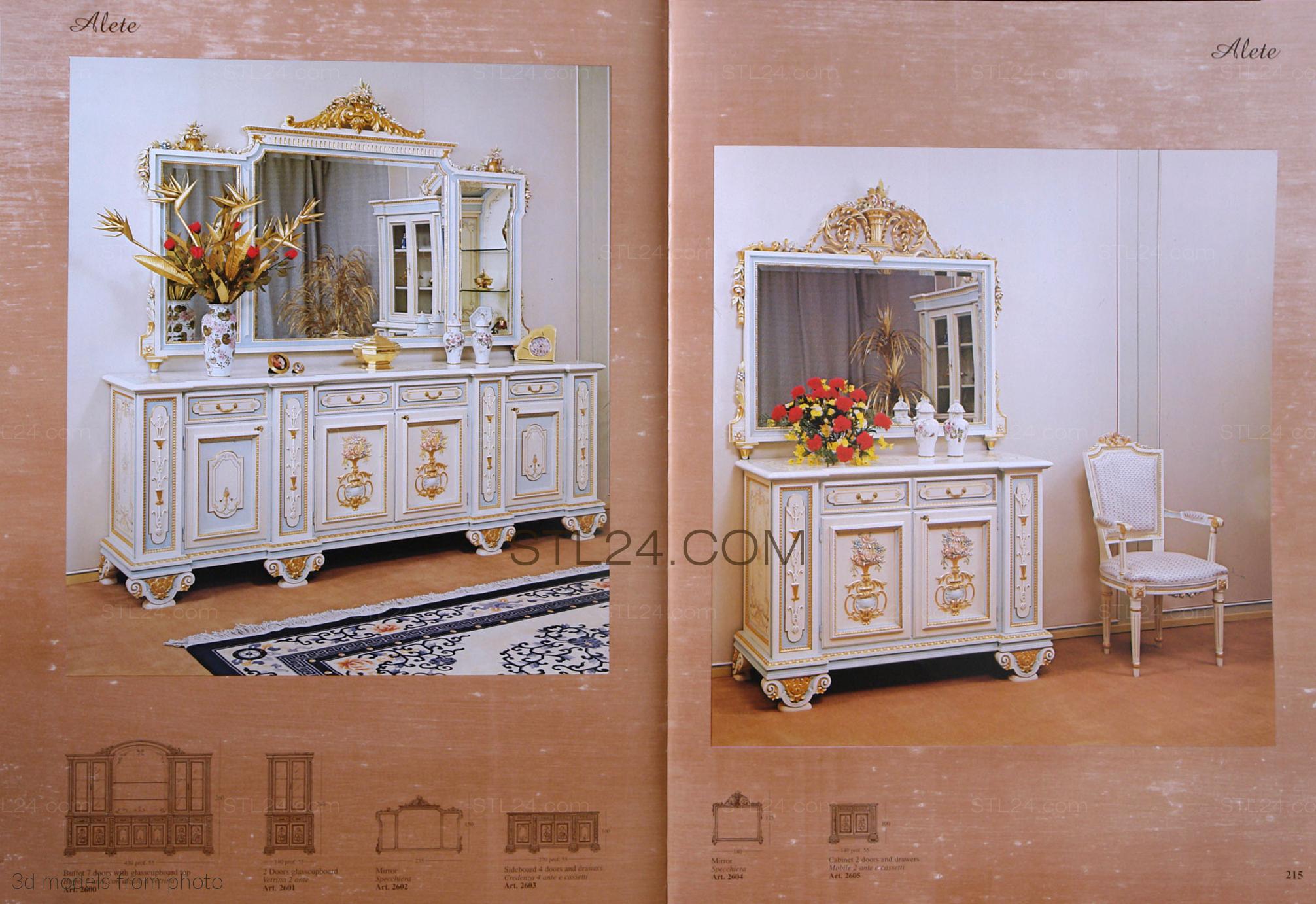 Итальянская мебель на заказ (ITALIAN FURNITURE_0097 -  | 3D model 3DSMAX / OBJ / STL) 3D модель для ЧПУ станка